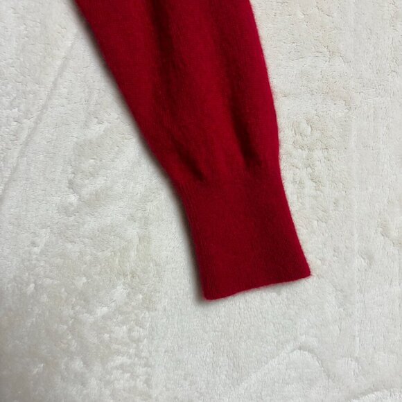 Daniel Cremieux Men V Neck Sweater 100% Cashmere Signature Collection Red Medium - Picture 8 of 13